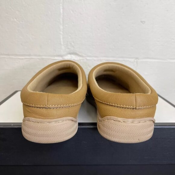 My Pillow Slippers 74472-06 Light Brown Leather Slippers Slip On Women's Size 10 - Picture 6 of 9